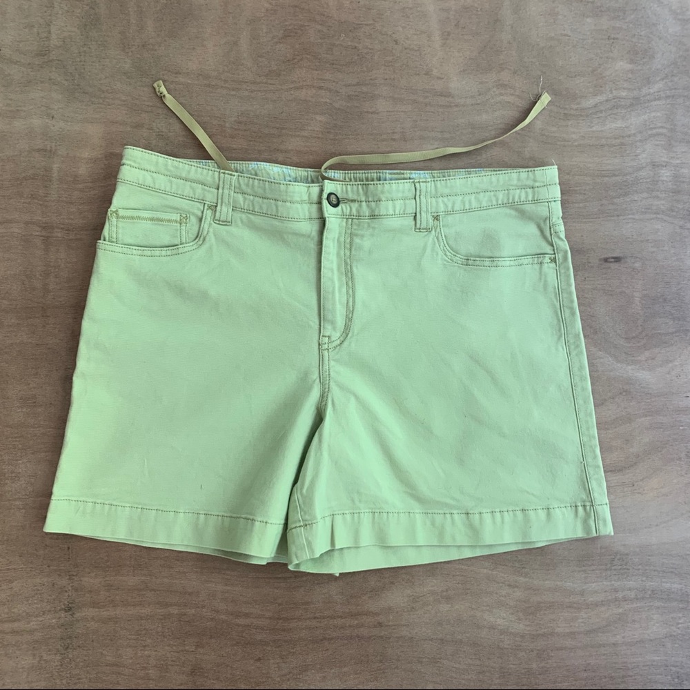 Horny Toad Lime Green Cotton Shorts